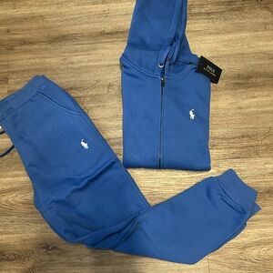 Ralph Lauren Blue Hoodie with Logo